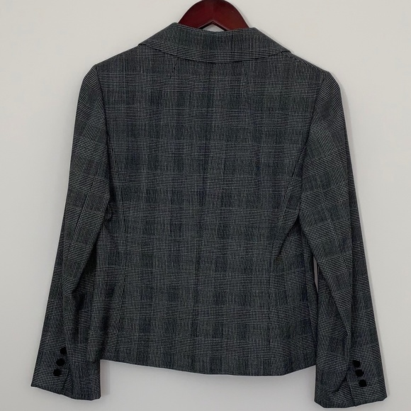 Ann Taylor Suiting Jacket - Black/White Glen Plaid Size 2 - Picture 6 of 9